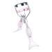 Small Eyelash Curler Eyelash Curler | Precision Fish Tail Eyelash Curler with Comb Teeth - Beautiful Eyelash Tools Ergonomic Portable Makeup Supplies A4 Chrome With Pink Comb Pink Mermaid Hand