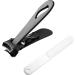 Nail Clippers with File Nail Clippers Set Fingernail Cutter | Professional Heavy Duty Precision Stainless Steel Nail Clippers with Nail File for Stunning Nails Home and Travel Black - Buy Online on SooperMarket.com