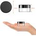 Newan 60 Pieces Transparent Jars with Screw Caps - Ideal for Makeup Creams Lotions - 10G 10ml Empty Can with Stickers - Black Mini Crowds - Buy Online on SooperMarket.com