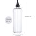 2 Pack 16.9oz Hair Color Applicator Bottles - PET Plastic Squeeze Bottles for Hair Dye - Refillable and Transparent - Clear/black Cap - Buy Online on SooperMarket.com