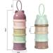 Stackable Baby Formula Dispenser with 4 Twist Lock Compartments - Light Purple - Buy Online on SooperMarket.com