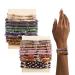 Elastic hair tie for women boho hair straps braid hair straps ponytail holder for women and girls thin hair curly hair heavy long hair 20 pieces 1 piece (1 Pack)