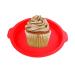 MAGICLULU 1pc Silicone Baking Bread Baking Pan Round Cookie Cookie Cutters Silicone Molds Cake Shop Muffin Top Pans Silicone Mold for Cake Round Cake Pans Chocolate Birthday Cake 31 X28.5CM Red