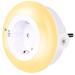 Emotionlite night light socket with twilight sensor LED night lamp children protect socket brightness sensor car/on/off with light sensor 4 brightness adjustable warm white 2700k 1 piece 3000k