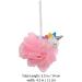 2pcs Unicorn Bath Mesh Shower Balls Pouf Loofahs for Kids - Exfoliating Bath Sponge Set in Pink and Blue - Buy Online on SooperMarket.com
