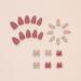 Almond Press on Nails - Short Floral Acrylic Nails Kit | Glossy Fall Design | 24Pcs Reusable Stick On Nails for Women & Girls - Buy Online on SooperMarket.com