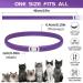 Calming Collar for Cats - Anxiety Relief and Natural Calm Treatment - Adjustable, Waterproof, Pheromone-Infused - 2 Pcs Purple - 60 Day Supply - for Kittens and Medium to Large Cats - Buy Online on SooperMarket.com