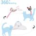 Suhaco Interactive Butterfly Cat Toy - Automatic Electric Rotating Kitten Toy for Indoor Cats - Funny Cat Teaser with Replacement Milk White - Buy Online on SooperMarket.com