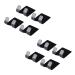 CABILOCK 16 STK razor hook Self-adhesive hook for razor hooks for kitchen utensils hook for storing the razor child toothbrush holder. Rustproof steel hanging 6.1x4.5cmx2pcs black 8stkx2stk