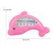 Cute Dolphin Bath Thermometer for Baby - Water Safety Measurement & Indoor Temperature (Rose Red Dolphin - Buy Online on SooperMarket.com