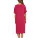Jecarden Women's Maternity Nightgown - Short Sleeve Modal Cotton Sleepwear in Red XL - Buy Online on SooperMarket.com