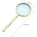 65mm 30X Handheld Glass Shatterproof Reading Magnifier for Seniors and Kid Lens Metal Handle Handheld Glass 30x - Buy Online on SooperMarket.com