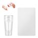Auidy_6txd nail art stamper double -end silicone nail stamp with scraper diy manicure tools for stamping & French nails diy nail art nail transfer stamp 5 * 2.5cm