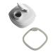 Hegen PCTO Drinking Spout Flip Lid for Toddler Bottle | BPA BPS PVC and Phthalates Free Leak Proof Lightweight Flip Lid Twist to Open Press to Close Design Easy to Clean (Grey)