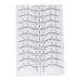Gogogmee Scale Ruler 10pcs Set Makeup Ruler Eyebrow Stencil Eyebrow Guide Measure Tool Eyebrow Stickers Disposable Makeup Gadgets