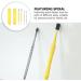 Healeved Double Sided Ear Wax Pickers 4pcs Set - Stainless Steel Earwax Remover Tool Kit for Men and Women - Ear Cleaning Curette Spoon with Storage Case - 12x0.5cm - Buy Online on SooperMarket.com