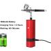 Paint Sprayer Cordless Airbrush Kit with Dual Action Gravity Type Spray Gun for Art Model Body Paint Artist Makeup Nail Tattoos Cake Tools for Painting Ceilings Fences cabinets Tm80s Black B - Buy Online on SooperMarket.com