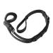 HORZE Adjustable Leather Crupper | Tail Strap for Horse Saddle | Tail to Buckle 26" in Horse Size Black Pony