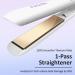 Faszin Ionic Titanium Hair Straightener | Fast Heat Up Flat Iron with LCD Display | 2 in 1 Styling Tool for Smooth & Shiny Hair (White) - Buy Online on SooperMarket.com