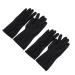 Beaupretty Professional Black Latex Gloves for Hair Intake - Reusable Handheld Salon Accessories (2 Pairs) - Buy Online on SooperMarket.com