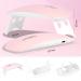 URAQT Mini Gel Nail Lamp - Portable 6W UV LED Gel Nail Dryer with USB, Professional Nail Art Tool for Gel Polish - Pink - Buy Online on SooperMarket.com