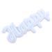 STOBOK 1pc Crystal Epoxy Mold Casting Molds Welcome Craft Mold Listing Letter As Shown 22.6X9X1.2CM