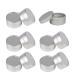 Zeoabsy 12 pieces 10ml silver empty aluminum socket aluminum round doses aluminum box with plastic lid tin cans cream cans for diy ointments candle cosmetics shaving soap silver 10ml