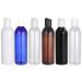 Minkissy 6pcs 250ml Portable Travel Bottles Plastic Refillable Bottles Plastic Squeeze Bottle with Disc Cap for Shampoo Lotion (Mixed Colors Bottle) Assorted Color