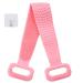 Silicone Bath Body Brush  Exfoliating Lengthen Silicone Body Back Scrubber  Easy to Clean  Lathers Well  Eco Friendly  Long Lasting  Comfortable Massage for Shower (Pink)