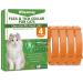 Cat Repellent Treatment Adjustable Cat Repellent Collars Natural Protection Repellent Collar for Cats Water Resistant Repellent Collar for Cats Small-Medium-Large Orange 4pack