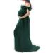 FEOYA Maxi Maternity Dress - Lace Strapless Gown for Pregnant Women Photography - Green - Buy Online on SooperMarket.com
