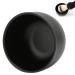 Premium Black Stainless Steel Shaving Soap Bowl with Lid - Ideal Men's Foam Cup for Slick Lather & Perfect Father's Day Gifts - Buy Online on SooperMarket.com
