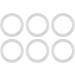 Alomejor Baby Pacifier O-Rings - 20pcs Silicone Safe Dummy Clips & Adapter Holder for Babies | Transparent Durable & Secure - Buy Online on SooperMarket.com