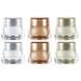 Travel Containers, Travel Accessories Bottles Containers for Cosmetic, Makeup, Body & Hand Cream, Lotion, Toiletries (Silver, Gold, Khaki)