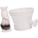 Magidal Cleaning Bowl & Razor Brush Set - Premium Hairdressing Tools Nylon Bristles Perfect Gift for Salon Professionals On-the-Go Shaving Mug in White - Buy Online on SooperMarket.com