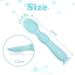 Vicloon Baby Fork and Spoon Set - Silicone Self Feeding Utensil for Infant Toddler - Easy Grip Toddler Cutlery Kit - Blue - Buy Online on SooperMarket.com