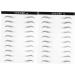 DOITOOL 4 Sheets Authentic Eyebrows Stickers Eyebrow Makeup Tools Eyebrow Stickers 3d Patch Water Proof - Buy Online on SooperMarket.com