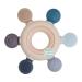 Teething Ring by LoveyLu  Silicone Teether Toy for Newborn  Chewable Toys for Babies  Teethers for Soothing Gum Pain  BPA Free  Blue