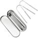 Stainless Steel Tongue Scraper Set - Safe & Easy Tongue Cleaner for Bad Breath Relief | International Shipping - Buy Online on SooperMarket.com