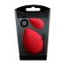 T4B KASH KI Red and teardrop-shaped 2-piece makeup sponge set 1 standard and 1 mini for concealer made of plastic and latex-free