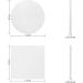 Ceramic Tile for Crafts Coasters 24 Pack White Tiles Unglazed 4 Inch with 24 Pack Cork Backing Pads Includes Square and Round Ceramic Coasters for DIY Arts Craft Project Coasters - Buy Online on SooperMarket.com