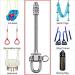 SELEWARE Heavy Duty Swing Hanger Set - Stainless Steel - M10 x 8.8 Swing Bolts - 1800LB Capacity - 6pcs - Buy Online on SooperMarket.com