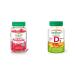 Jamieson Probiotic Gummies 45 Gummies & Vitamin D3 1 000 IU Gummies - Orange Strawberry Lemon Flavour 60 Gummies