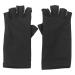 Solustre UV Protection Manicure Gloves - Anti-UV Half-Finger Nail Dryer Tools - 2 Pairs in Black for Salon & Home Use - Buy Online on SooperMarket.com