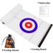 Tabletop Curling & Shuffleboard Game Set - Fun Family Board Game with 8 Rollers, Perfect Gift for Kids & Adults, Travel-Friendly Compact Storage - Buy Online on SooperMarket.com