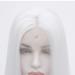 Buy SHIYID White Long Synthetic Lace Front Wig | Heat Resistant Silky Straight Wig for Women - International Shipping Available - Buy Online on SooperMarket.com