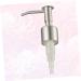 IMIKEYA 2 pcs Replacements Pump Bottle Shampoo Press Heads Steel for Head Silver Emulsion Stainless Shop Silverx2pcs 17x5.75cmx2pcs - Buy Online on SooperMarket.com