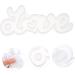STOBOK Letter Stencil Alphabet Casting Mold Foot Charm White Crystal Mother Accessories White 19.7X9.2X1.6CM - Buy Online on SooperMarket.com