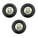 JZK 3 x Small round digital thermometer hygrometer with battery for car/bedroom/bathroom rooms humidity monitor temperature gauge humidity meter for reptile tank