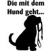 Funny Yellow Safety Vest for Dog Owners - XXL 'DIE mit dem Hund gehen' - International Shipping - Buy Online on SooperMarket.com